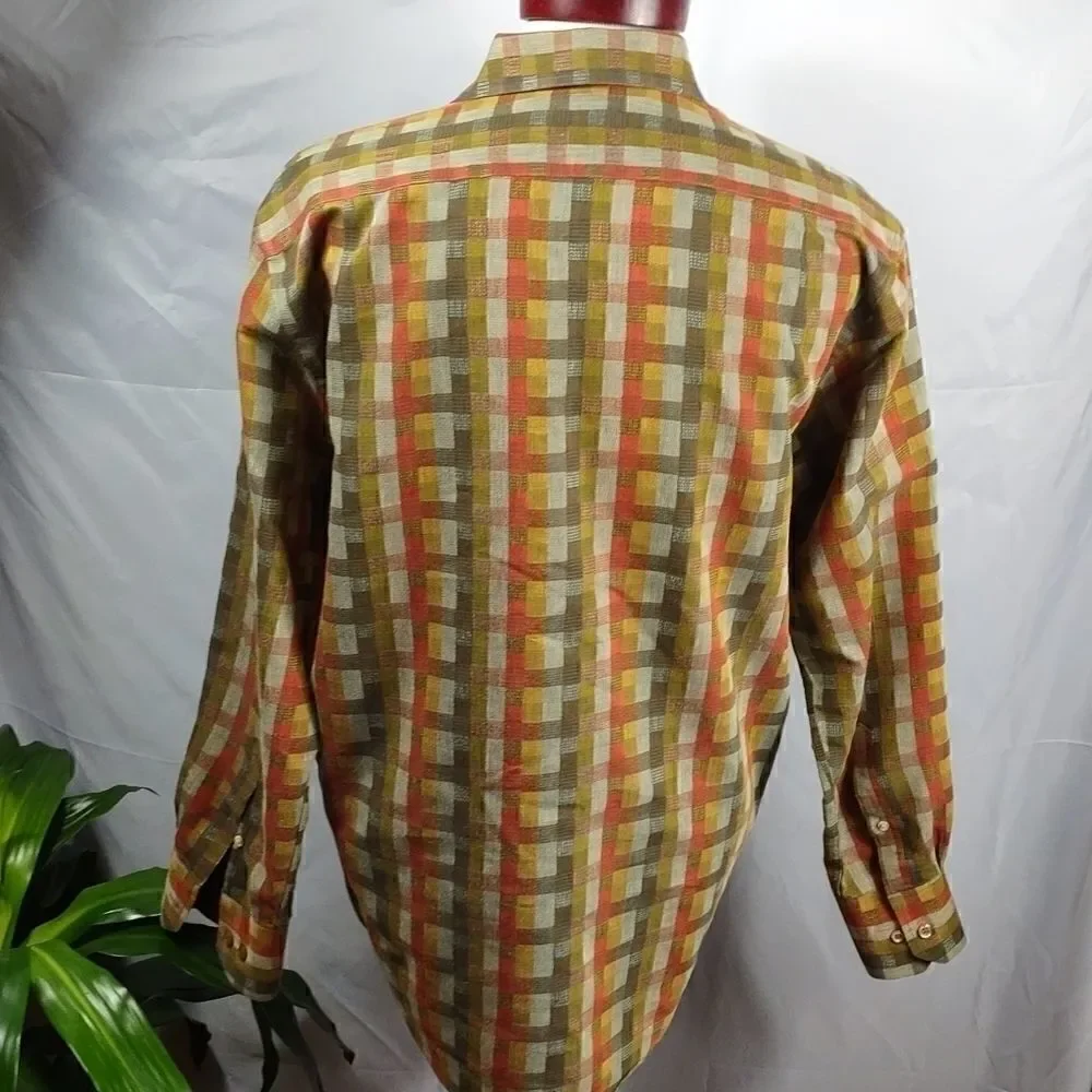 Norm Thompson Fall Color Check Shirt - Picture 5 of 6
